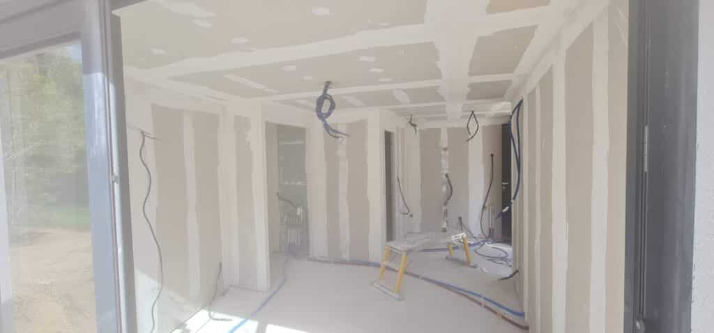 Transformation garage en studio placo Saint-Cyr-sur-Mer.