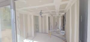 Transformation garage en studio placo Saint-Cyr-sur-Mer.