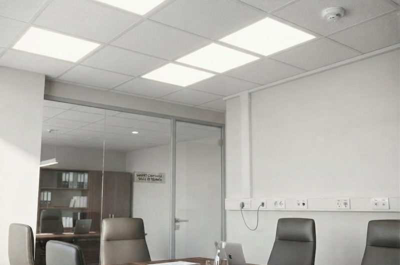 Câblage électrique tertiaire et prises réseau RJ45 Legrand pour bureaux à Toulon